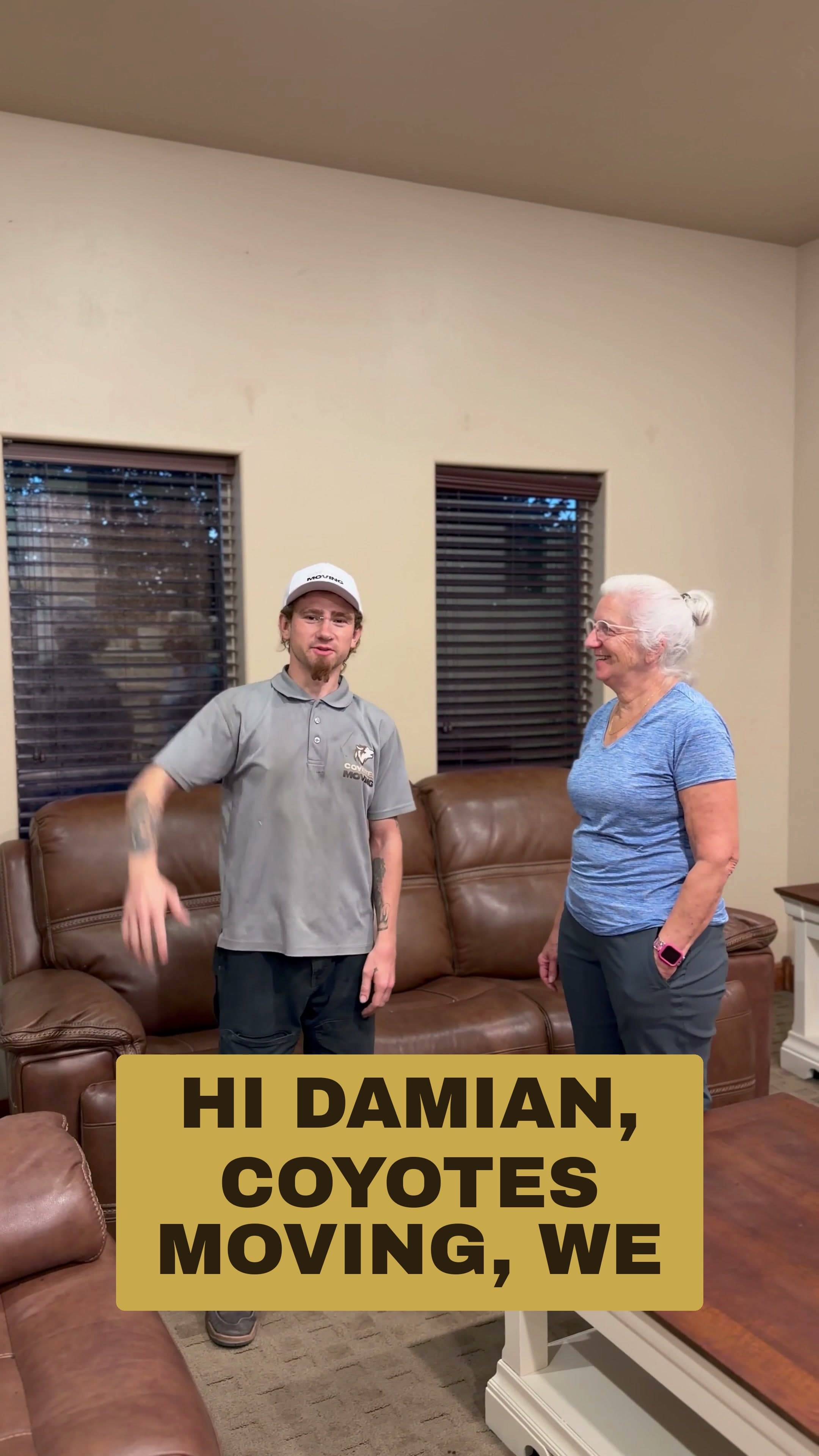 Coyotes Moving customer video testimonial